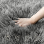 Ashler Faux Fur Rug - Image 5