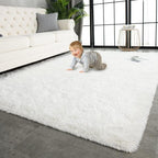 TWINNIS Super Soft Shaggy Rugs Fluffy Carpets 8x10 Feet, Indoor Modern Plush by TWINNIS