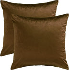 GIGIZAZA Decorative Throw Pillow Covers Set of 2, 22 x 22 Chocolate Couch - Image 4