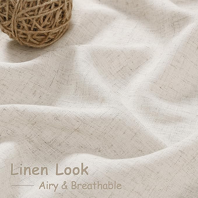 Nanspring Pearl White Curtains 90 Inches Long - Image 4