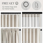 100% Blackout Curtains 70 Inch Wide 90 Inch Long - Image 3