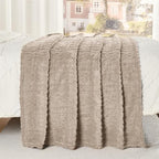 50x70 Inch Brown Throw Blanket - Image 5