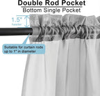OWENIE Short Sheer Curtains 30 Inches 2 Panels Set, Kitchen Tiers Light - Image 2