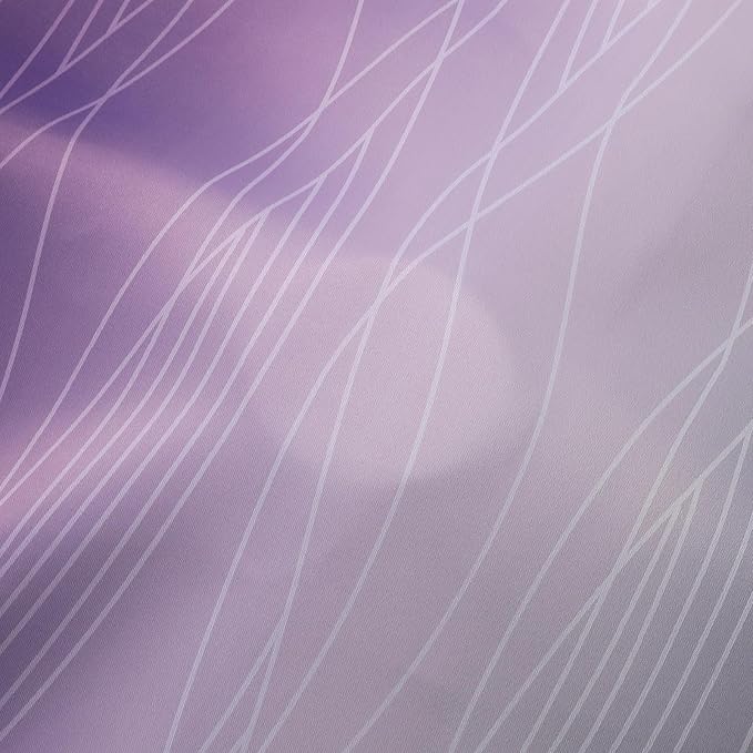 Estelar Textiler Purple and Black Blackout Curtains - Image 8