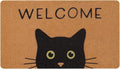 UINI Door Mat Cat Welcome Mat, Non-Slip Cat Welcome Mats by UINI