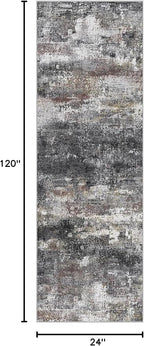 Runner Rug for Hallway Kitchen 2x10 Machine Washable Runners Rug for Entryway - Image 2
