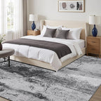 Toneed Abstract Area Rug 5x7 Modern Washable Rug Soft Non Slip Rug Low Pile - Image 4
