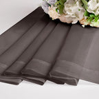 Chyhomenyc Chocolate Brown Sheer Curtains 45 Inch Long 2 Panels, Light - Image 8