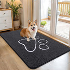 OLANLY Dog Door Mat for Muddy Paws 45x27, Paw Print Design, Absorbs Moisture by OLANLY