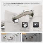 Zeerobee Curtain Rods for Windows 144 to 168, 1 Inch Industrial Wrap Around - Image 3