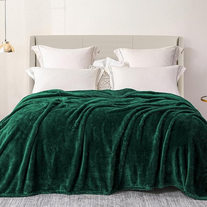 Exclusivo Mezcla Plush Fuzzy Fleece Bed Blanket King Size, Super Soft, Fluffy by ExclusivoMezcla