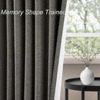Topfinel Extra Long Grey Linen Blackout Curtains 120 inches Long Thermal - Image 6