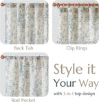 jinchan Linen Floral Curtains 84 Inch Length - Image 9