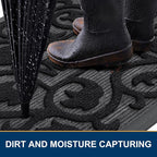 Smiry Welcome Door Mat Outside Entrance, Heavy Duty Trap Dirt and Moisture Easy - Image 3