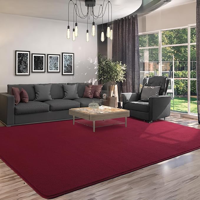 AROGAN Modern Shag Area Rug for Living Room, 5x7 Feet Washable Indoor Floor - Image 8
