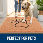 OLANLY Dog Door Mat for Muddy Paws 48x30, Paw Print Design, Absorbs Moisture - Image 6