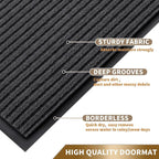 Yimobra Front Door Mat Outdoor Indoor Entrance, 100% Waterproof All-Season All - Image 3