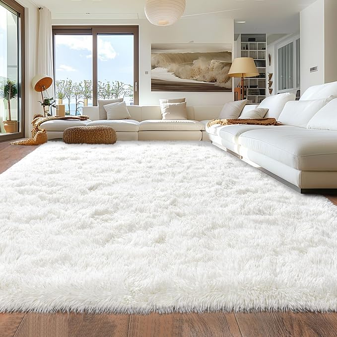 Rugs for Living Room 9x12, Soft Shaggy Modern Shag Area Rug for Bedroom - Image 7