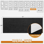 Mibao Dirt Trapper Door Mat for Indoor Outdoor, Waterproof All-Season, - Image 3