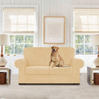 WEERRW Velvet Couch Covers for 2 Cushion Couch Sofa - Image 2