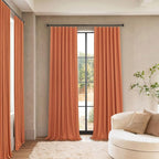 Pitalk Blackout Burnt Orange Curtain - Image 2