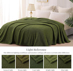 Whale Flotilla Twin Size Fuzzy Fleece Blanket, Fluffy Warm Soft Jacquard Bed - Image 9