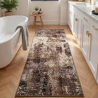 2x6 Brown Rug Runners for Hallways Kitchen Runner Rug Non Slip Washable Coffee - Image 4