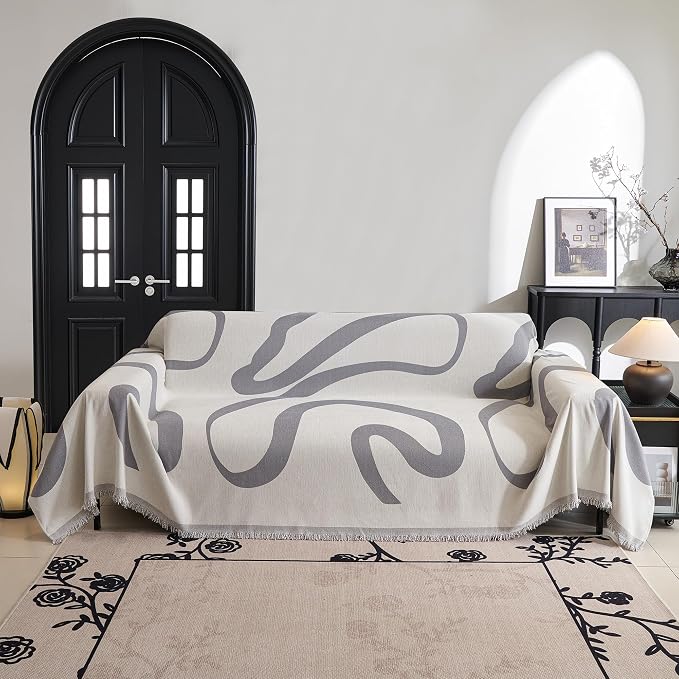MYSKY HOME Boho Couch Cover Super Soft Couch Covers - Image 2