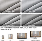 Joydeco Linen Curtains 90 Inch Length, Light Filtering Curtains - Image 2
