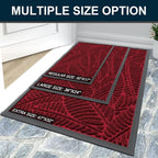 Colorxy Waterproof Doormat, Sturdy Natural Rubber Front Indoor Mat, Non Slip - Image 7
