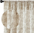 jinchan Linen Floral Curtains for Living Room - Image 9