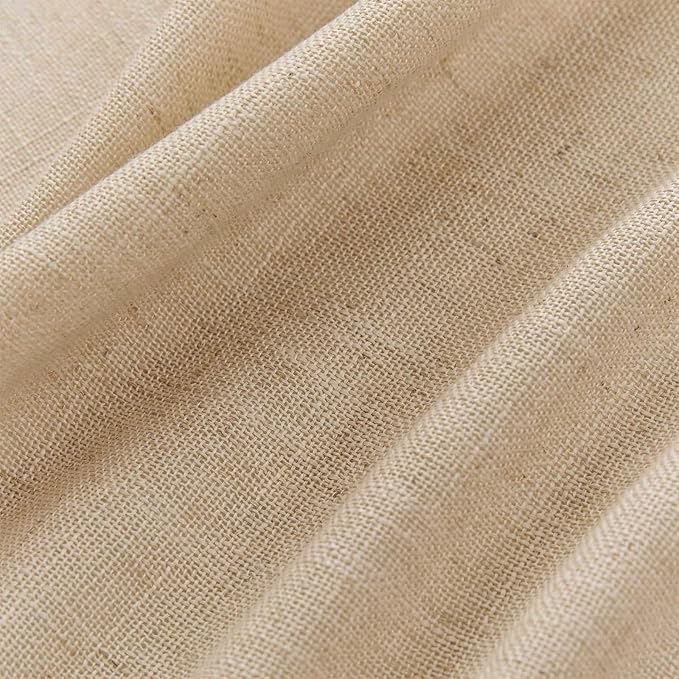 Joydeco Linen Curtains 90 Inch Length 2 Panel Sets, Light Filtering Curtains - Image 2