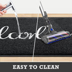 CozyBounty Black Door Mat Welcome Mats Outdoor Indoor Non-Slip Doormat - Image 6