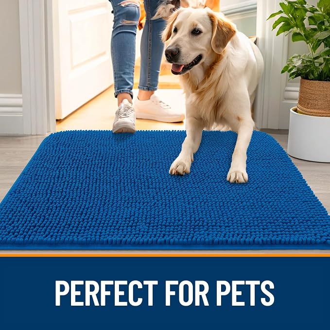 OLANLY Dog Door Mat for Muddy Paws 54x32, Absorbs Moisture and Dirt, Absorbent - Image 6