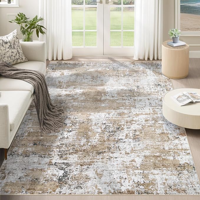 XLUEZ 5x7 Area Rugs for Living Room, Washable Modern Abstract Large Area Rug by XLUEZ