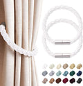 NICEEC 2 Pack Strong Magnetic Curtain Tiebacks Modern Simple Style Drape Tie by NICEEC