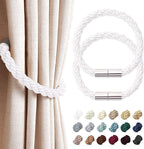 NICEEC 2 Pack Strong Magnetic Curtain Tiebacks Modern Simple Style Drape Tie by NICEEC