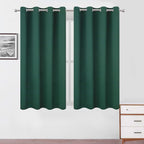 LEMOMO Blackout Curtains 52 x 45 inch/Green Curtains Set of 2 Panels/Thermal by Lemomo