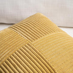 Fancy Homi 2 Packs Mustard Yellow Decorative Throw Pillow Covers 22x22 Inch - Image 3