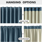 MIULEE 100% Blackout Linen Curtains - Image 5