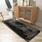 Ashler faux fur rug, Fluffy Shaggy Area Rug Ultra Soft 2.2 x 6 Feet Rectangle - Image 3