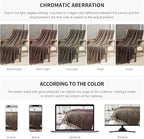 BOURINA Brown Throw Blanket 50 x70 Inches Jacquard Argyle Throw Textured Solid - Image 7