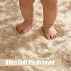 Shag Area Rug for Bedroom 3x5, Fluffy Area Rugs for Living Room, Soft Fuzzy Rug - Image 2