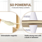 Hion Magnetic Curtain Tiebacks Beige 2pcs, Curtain Tiebacks Buckles Holdbacks - Image 6