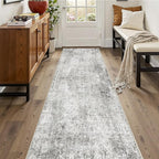 Washable Area Rugs 2'x10' Non-Slip Modern Abstract Soft by RELEANY