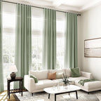 Desert Sage Linen Curtains 90 Inch Long 2 Panels Set - Image 7