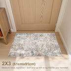 UERMEI 2x3 Entryway Area Rug: Washable Neutral Modern Abstract Small Rug - Image 2