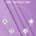 LEMOMO Lavender Blackout Curtains 38 x 63 Inch Length/Set of 2 Curtain - Image 4