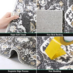 HEBE Hallway Runner Rug 2'8''x8' Washable Vintage Distressed Area Rugs Non Slip - Image 3