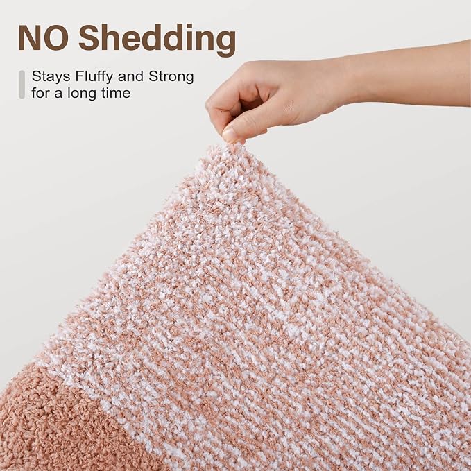 Bathroom Rugs 24x17 Non Slip Washable, Soft Absorbent Quick Dry Mats - Image 8